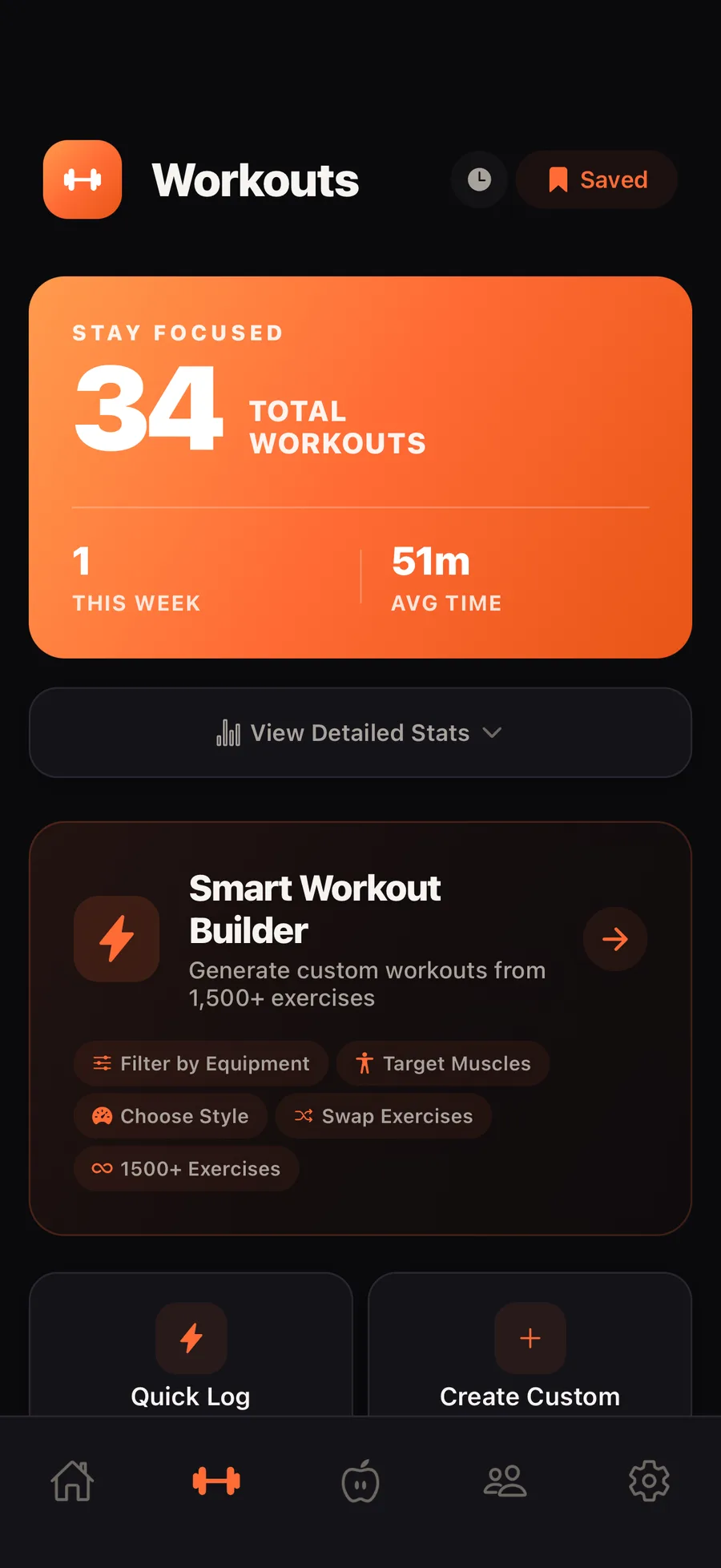 FORGE: Habits and Fitness, screen 2