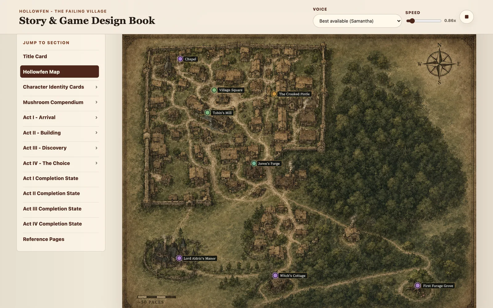 Hollowfen: The Failing Village, screenshot 1