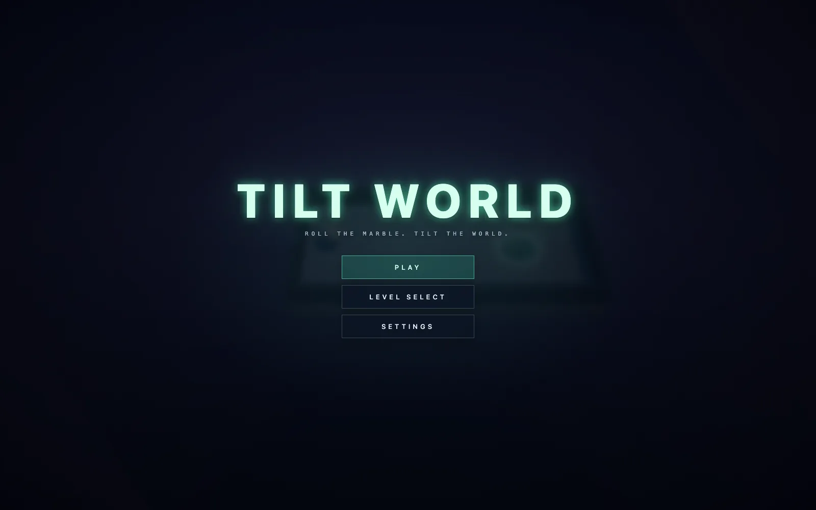 Tilt World title screen